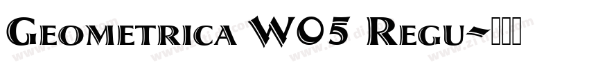Geometrica W05 Regu字体转换